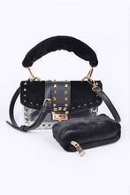 Cargar imagen en el visor de la galería, Faux Fur 2 In 1 Swing Bag Set
