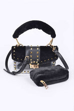 Cargar imagen en el visor de la galería, Faux Fur 2 In 1 Swing Bag Set
