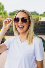 Load image into Gallery viewer, Purple/Gray Gold High Quality Unisex Aviators

