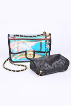Cargar imagen en el visor de la galería, Holographic Vinyl Soft Clutch with Inner Pouch
