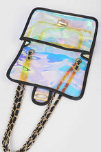 Cargar imagen en el visor de la galería, Holographic Vinyl Soft Clutch with Inner Pouch
