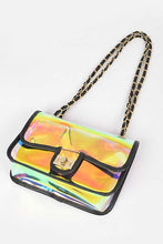 Cargar imagen en el visor de la galería, Holographic Vinyl Soft Clutch with Inner Pouch
