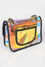 Cargar imagen en el visor de la galería, Holographic Vinyl Soft Clutch with Inner Pouch
