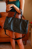 The Savannah Croc Tote
