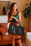 The Savannah Croc Tote