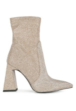 Load image into Gallery viewer, Hustlers Shimmer Block Heeled Ankle Boots
