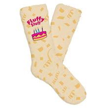 Cargar imagen en el visor de la galería, Womens Fuzzy Crew Socks - Fluffy Birthday
