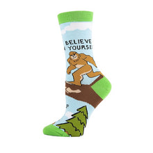Load image into Gallery viewer, Womens Crew Socks - Believe
