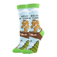 Load image into Gallery viewer, Womens Crew Socks - Believe

