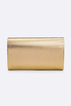 Cargar imagen en el visor de la galería, Rhinestone Metallic Evening Clutch Bag
