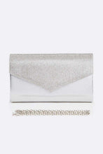 Cargar imagen en el visor de la galería, Rhinestone Metallic Evening Clutch Bag
