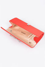 Cargar imagen en el visor de la galería, Rhinestone Bow Satin Clutch Bag
