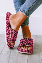 Cargar imagen en el visor de la galería, Leopard Print Thick Sole Slip On Slippers
