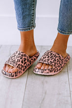 Load image into Gallery viewer, Leopard Print Thick Sole Slip On Slippers
