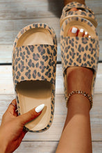 Load image into Gallery viewer, Leopard Print Thick Sole Slip On Slippers
