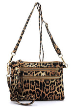 Load image into Gallery viewer, Leopard Clutch &amp; Cross Body Bag
