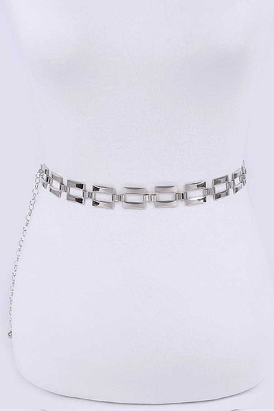 Square Link Fashion Chain Belt