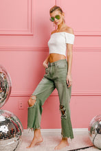 Cargar imagen en el visor de la galería, Distressed Vintage Washed Wide Leg Pants
