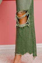 Cargar imagen en el visor de la galería, Distressed Vintage Washed Wide Leg Pants
