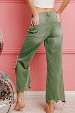 Cargar imagen en el visor de la galería, Distressed Vintage Washed Wide Leg Pants
