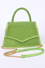 Cargar imagen en el visor de la galería, Rhinestone Top Handle Convertible Clutch Bag
