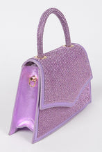 Cargar imagen en el visor de la galería, Rhinestone Top Handle Convertible Clutch Bag
