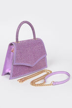Cargar imagen en el visor de la galería, Rhinestone Top Handle Convertible Clutch Bag
