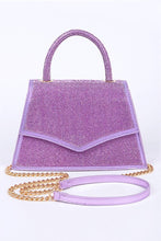 Cargar imagen en el visor de la galería, Rhinestone Top Handle Convertible Clutch Bag

