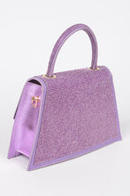 Cargar imagen en el visor de la galería, Rhinestone Top Handle Convertible Clutch Bag
