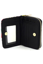 Load image into Gallery viewer, Multi Graffiti Print Queen Bee Stripe Wallet
