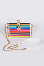 Load image into Gallery viewer, Iconic Locket Color Pencil Box Clutch
