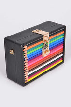 Load image into Gallery viewer, Iconic Locket Color Pencil Box Clutch
