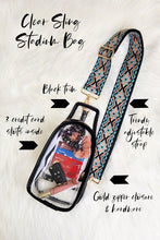 Cargar imagen en el visor de la galería, Clear Sling with Trendy Strap Stadium Bag
