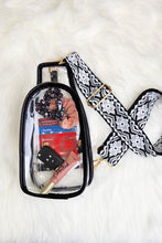 Cargar imagen en el visor de la galería, Clear Sling with Trendy Strap Stadium Bag
