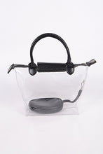 Cargar imagen en el visor de la galería, Convertible Clear Mini Tote Bag Set
