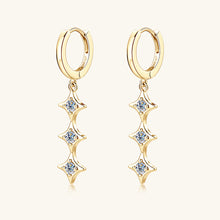 Load image into Gallery viewer, Moissanite 925 Sterling Silver Geometric Shape Earrings
