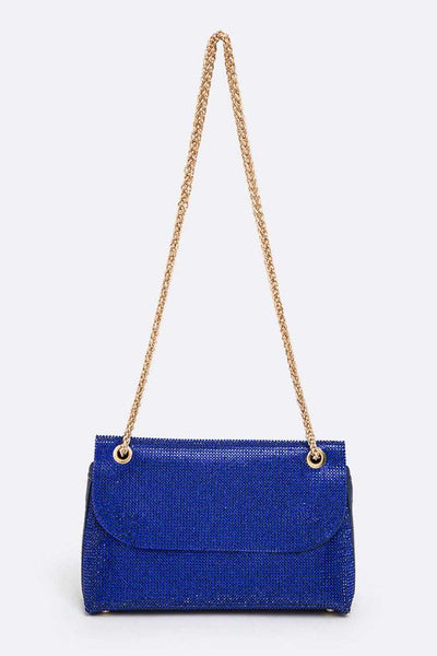 Rhinestone All Over Iconic Shoulder Bag