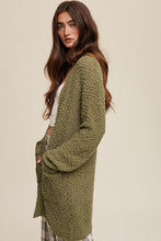 Cargar imagen en el visor de la galería, Popcorn Open Knit Cardigan Sweater
