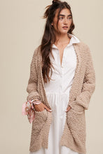 Cargar imagen en el visor de la galería, Popcorn Open Knit Cardigan Sweater
