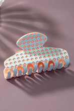 Load image into Gallery viewer, checker pattern hair claw clip

