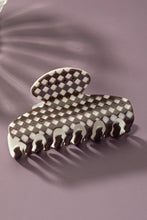 Load image into Gallery viewer, checker pattern hair claw clip
