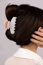 Load image into Gallery viewer, checker pattern hair claw clip
