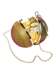 Load image into Gallery viewer, Mix Color Rhinestone Ball Pendant Clutch
