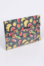 Cargar imagen en el visor de la galería, Mix Fruit Print Iconic Envelope Clutch Bag
