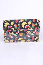 Cargar imagen en el visor de la galería, Mix Fruit Print Iconic Envelope Clutch Bag
