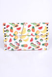 Mix Fruit Print Iconic Envelope Clutch Bag