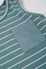 Cargar imagen en el visor de la galería, Green stripe pocket boy short set
