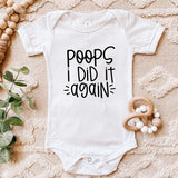 Poops I Did It Again Baby Onesie