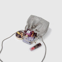 Cargar imagen en el visor de la galería, Chic Design Mini Bucket Bag diamond Sling Purse
