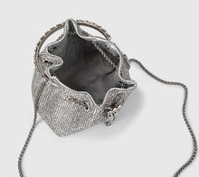 Cargar imagen en el visor de la galería, Chic Design Mini Bucket Bag diamond Sling Purse
